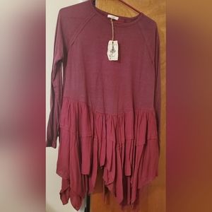 Wine colored blouse